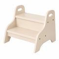 Kindsgut Tritthocker aus Holz, zweistufig, kindgerecht, dezente Farben, hohe Qualität, Sand