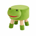 Ergonomischer Kinderhocker Frosch aus Samt - Weicher Pouf für das Kinderzimmer, Sitzhöhe 25 cm