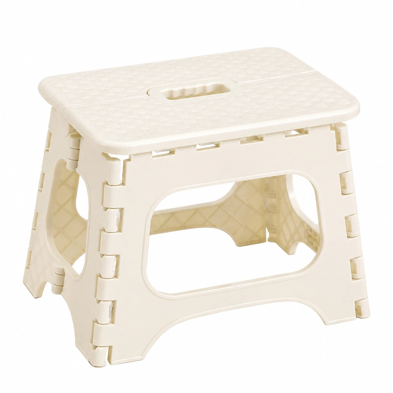 Klappbarer Tritthocker, zweifarbig, bis 68 kg belastbar, ideal für Kinder