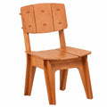 SoBuy HFST01-BR Ergonomischer Küchenstuhl mit Rückenlehne, 46 cm Sitzhöhe, Braun, 44,5x86x61 cm