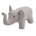 Kowaku Tierhocker Elefant, Kinderfußbank mit Holzbeinen, Spielzimmer-Sitzmöbel