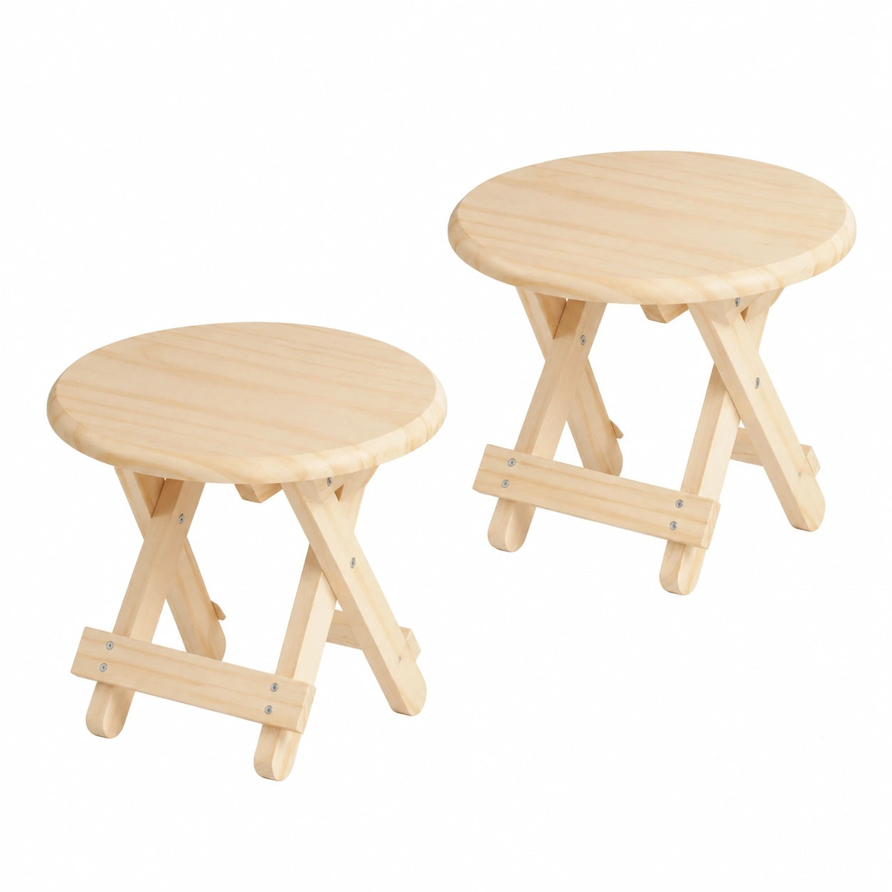 Klappbarer Holzhocker für Kinder, tragbar bis 90 kg - Ideal für Reisen, Büro und Zuhause