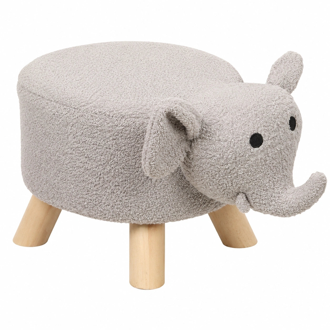 Kesper Kinder-Sitzhocker Elefant aus FSC-Kiefernholz, 47x25x25 cm, belastbar bis 50 kg