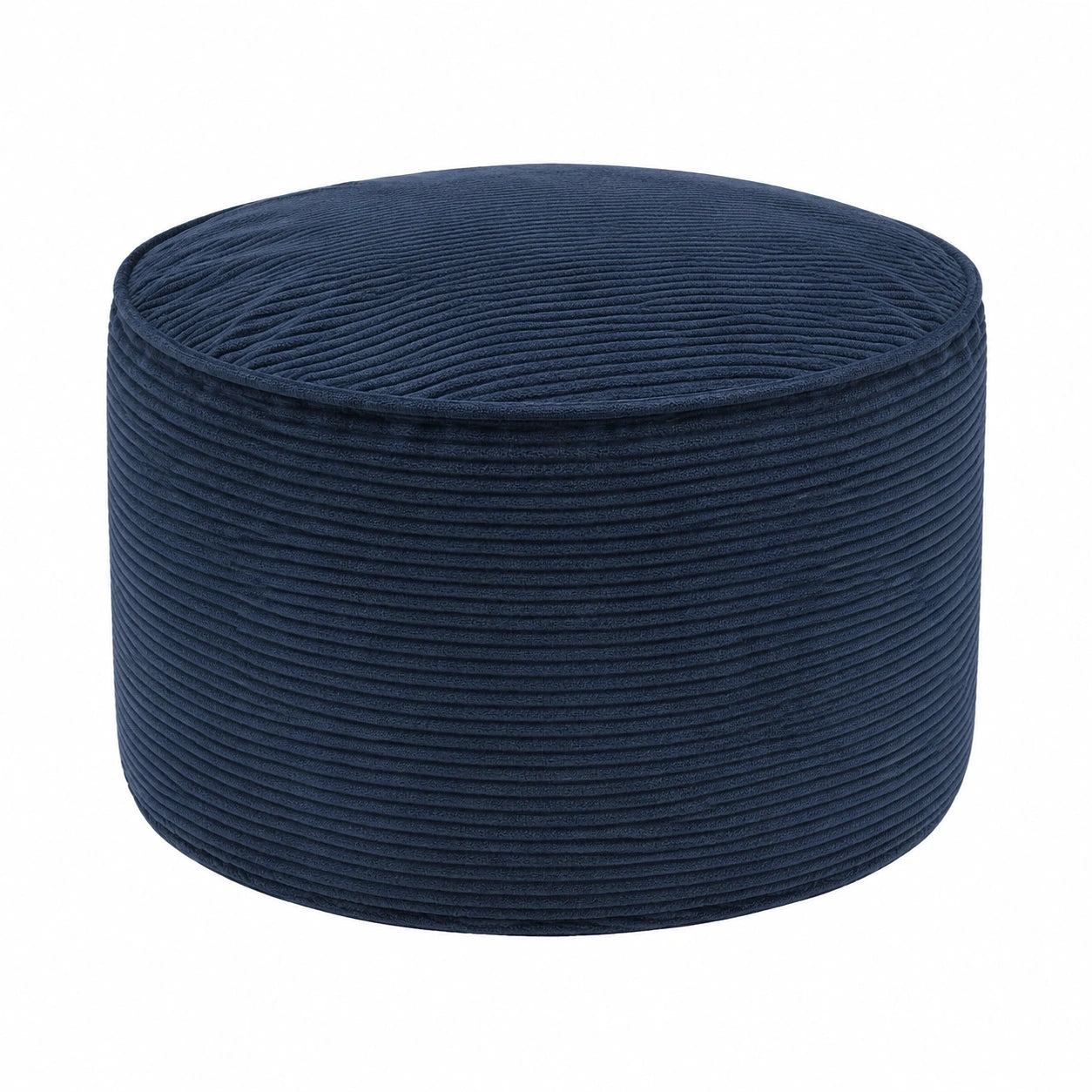LUMALAND Komfort Pouf Feincord - Weiches Sitzkissen für Erwachsene und Kinder, 25x45cm, 50L