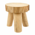 Holzhocker für Kinder, 25,5 cm Höhe, Massivholz für Garten und Zuhause
