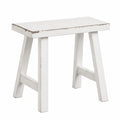 Massivholz-Hocker Creme im Shabby Chic, vielseitig als Kinder-, Blumen- oder Sitzhocker