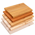 LAMO Kinderhocker Beistelltisch aus Massivholz, Dunkelbraun, 30x30 cm